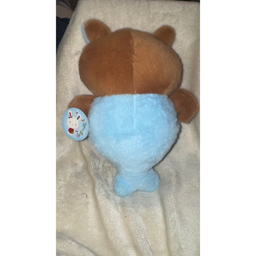 Capybara Mermaid Plush Stuffed Animal Blue Brown Whimsical Toy 10 Inch NWT - Picture 6 of 8